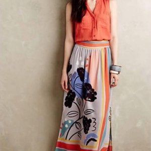 Relaxed Bohemian Orange Tank from Anthropologie